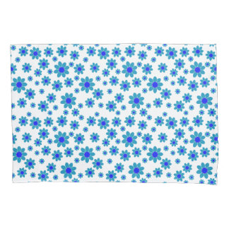 Blue Flower Motif | Daisy Pattern Pillowcase