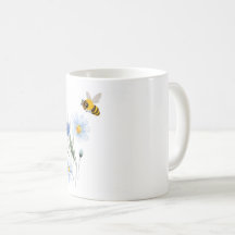 blue flower mug