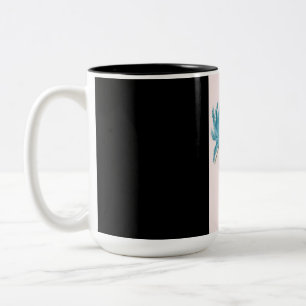 blue flower mug