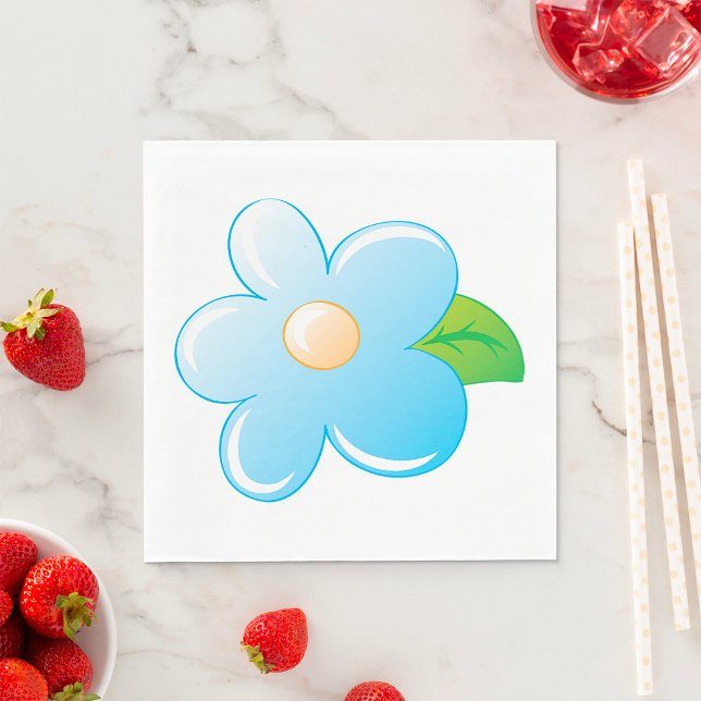 Blue Flower Napkin (Creator Uploaded)