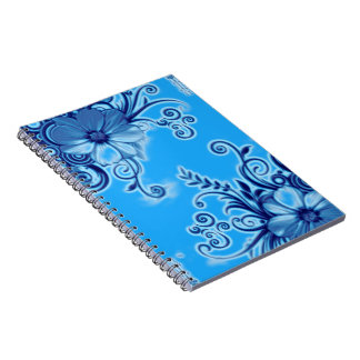 Blue Flower Notebook