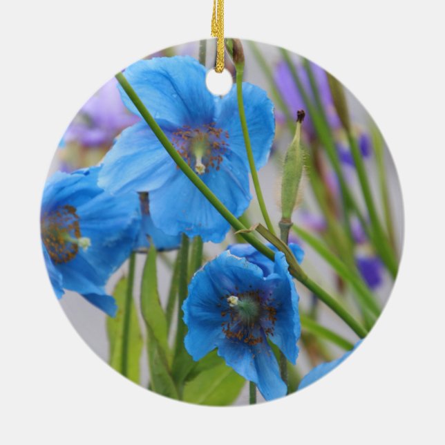 Blue Flower Ornament (Back)