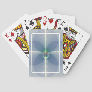 Blue Flower Playing Cards
