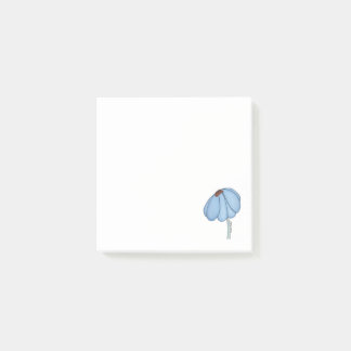 Blue Flower Post-it Notes