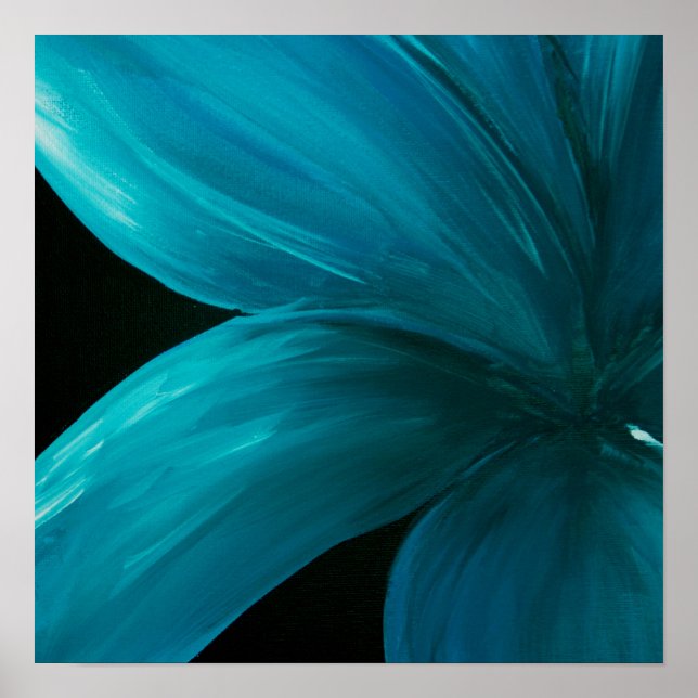 Blue Flower Poster (Front)