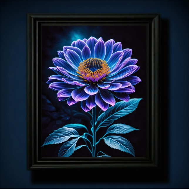 Blue Flower Poster (Creator Uploaded)