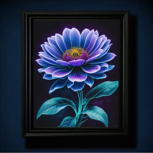 Blue Flower Poster