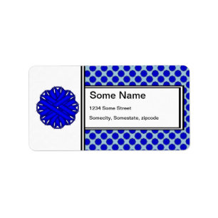 Blue Flower Ribbon by Kenneth Yoncich Label