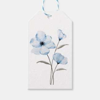Blue flower tag