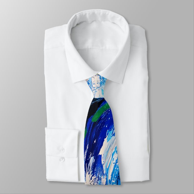Blue flower tie (Tied)