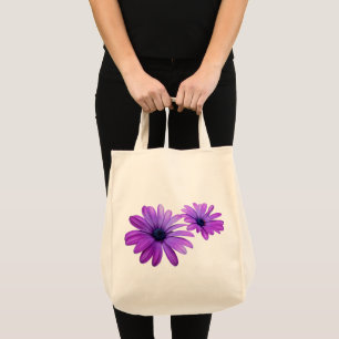 Blue Flower Tote Bag Wildlfower Beach Tote Bags