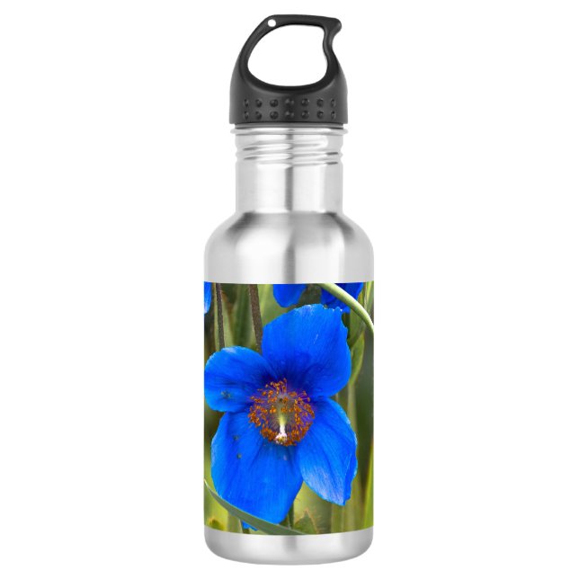 Blue Flower water bottle (Front)