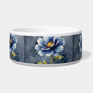 Blue flower watercolour pattern