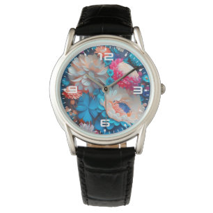 Blue Flowers Background-1 Watch