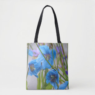 Blue flowers bag