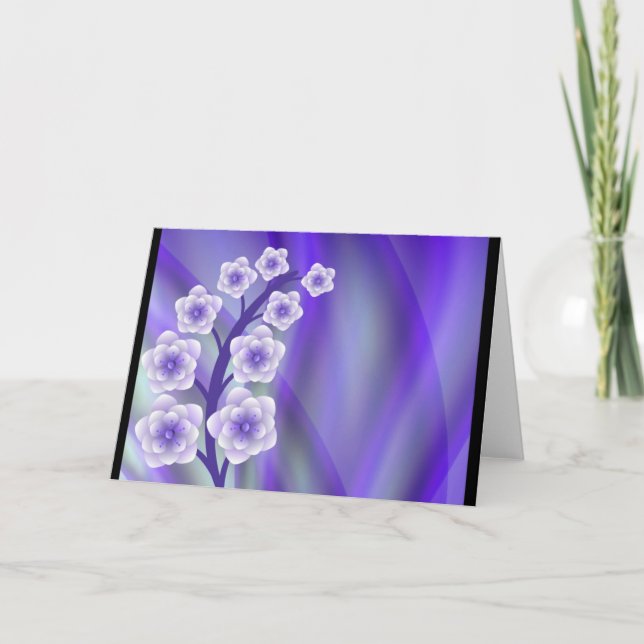 Blue Flowers Card (Front)