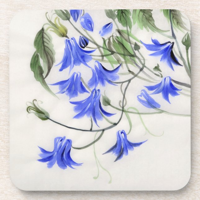 Blue Flowers Coaster (Front)