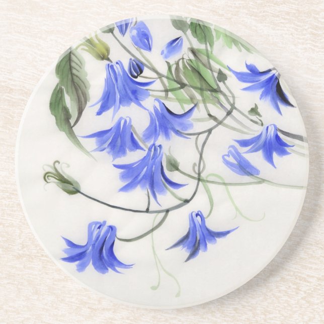 Blue Flowers Coaster (Front)
