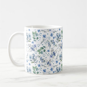Blue Flowers Coffee Mug