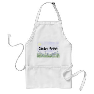 Blue Flowers Field Garden Apron (Personalise)
