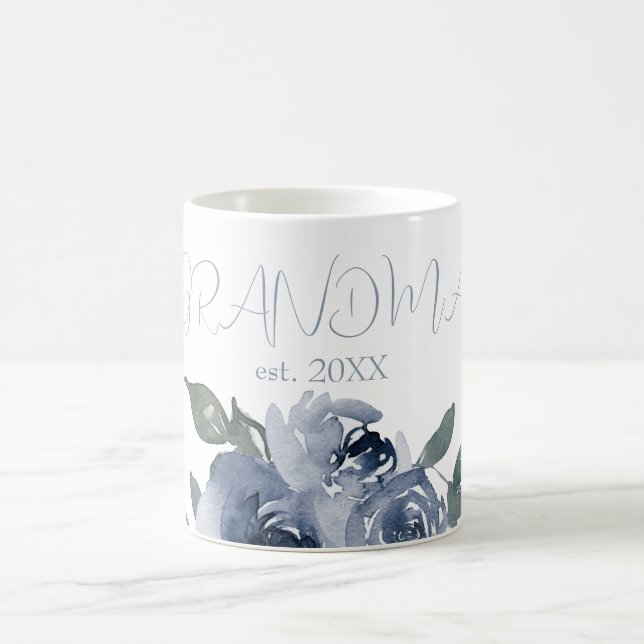 Blue Flowers for Grandma Coffee Mug (Center)