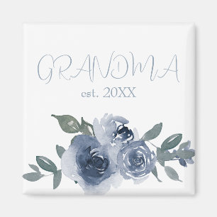 Blue Flowers for Grandma Magnet
