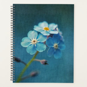 Blue Flowers Forget-me-nots Macro Photography Planner