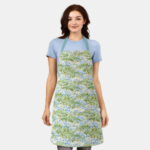 Blue Flowers Meadow Apron