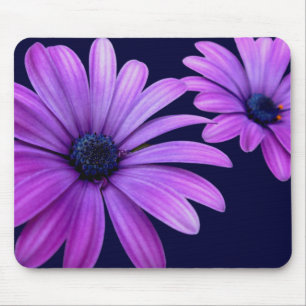 Blue Flowers Mousepad Daisy Computer Gifts