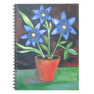 Blue Flowers Notebook
