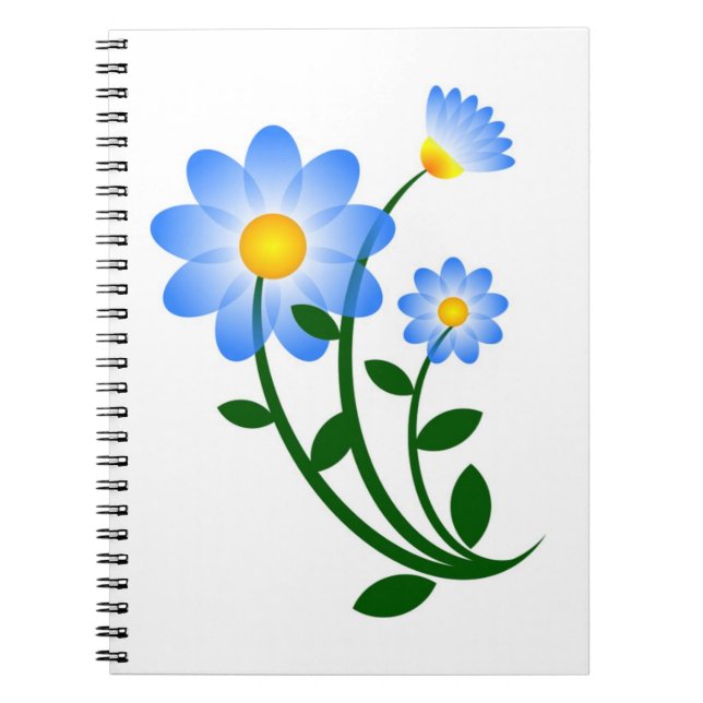 BLUE FLOWERS NOTEBOOK (Front)