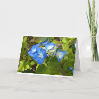 Blue Flowers Notecard