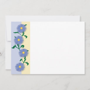 Blue flowers pattern