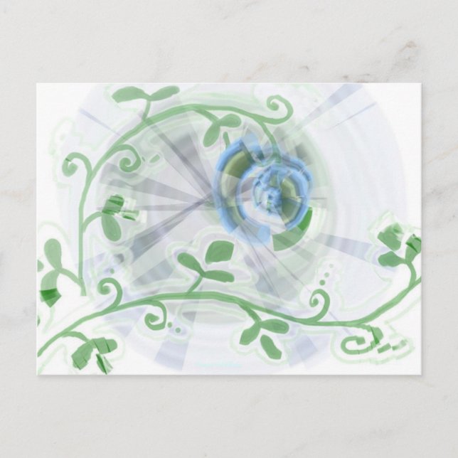 Blue flowers postcard (Front)
