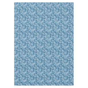 Blue flowers tablecloth