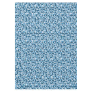 Blue flowers tablecloth