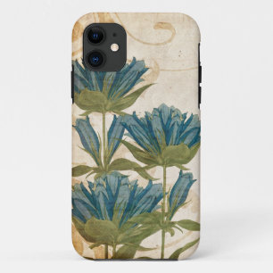 Blue Flowers Vintage Wedding iPhone 11 Case