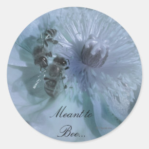 Blue Flowers Wedding Invitation Seals