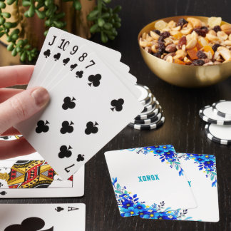 Blue Flowers XONOX Original Playing Cards