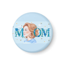 Blue Flowery Mom