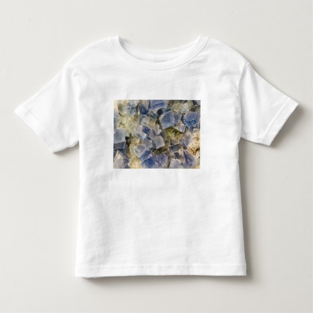 Blue Fluorite Crystals in Matrix Toddler T-Shirt (Front)