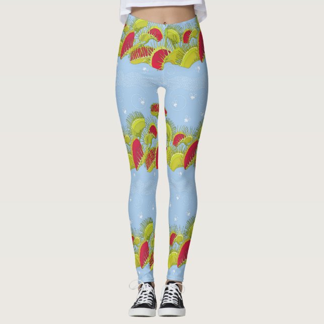 blue fly trap leggings (Front)