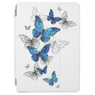 Blue Flying Butterflies Morpho iPad Air Cover