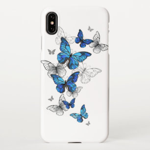Blue Flying Butterflies Morpho iPhone Case