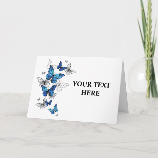 Blue Flying Butterflies Morpho Program (Front)