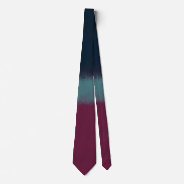 Blue Foggy Horizon Tie (Front)