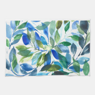 Blue Foliage Kitchen towel