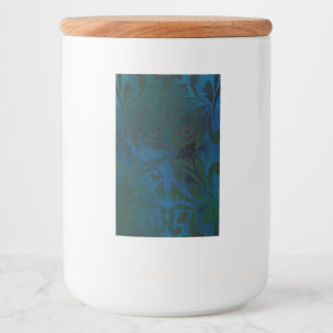 blue food label
