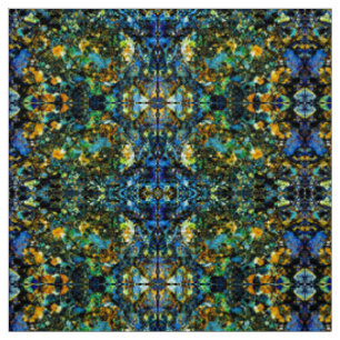 Blue Fools Gold Fabric