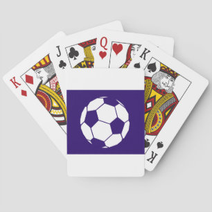 Blue Football Design Playing Cards